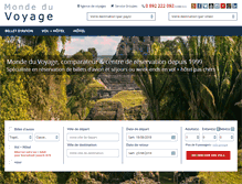 Tablet Screenshot of monde-du-voyage.com